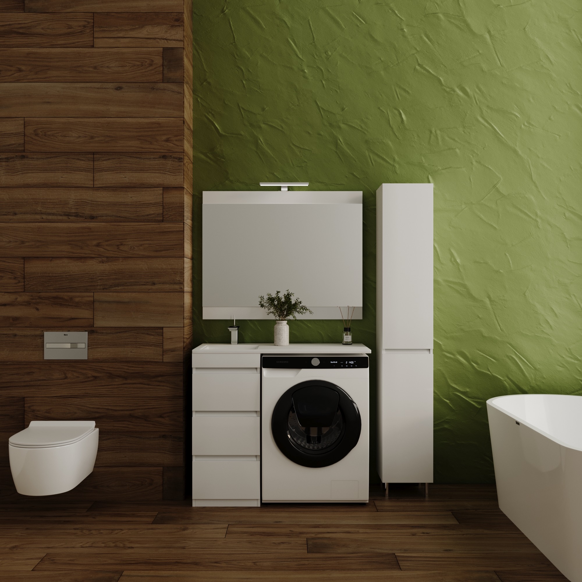 Мебель для ванной Style Line El Fante Даллас 100 напольная, 3 ящика, Люкс белая, Plus L, Белый, Даллас 100
Мебель для ванной Style Line El Fante Даллас 100 напольная, 3 ящика, Люкс белая, Plus L, Белый, Даллас 100