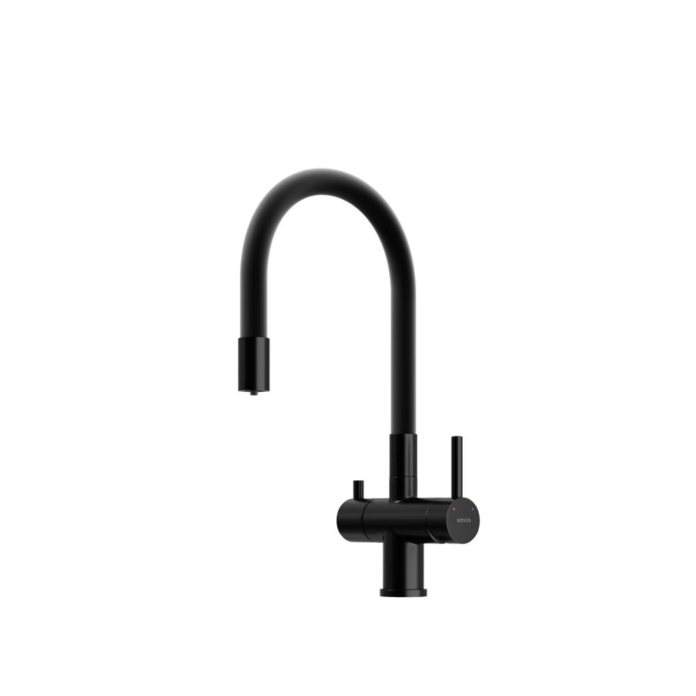 Смеситель Sancos Lucia SC4004MB для кухонной мойки, с гибким изливом, черный матовый, SC4004MB
Смеситель Sancos Lucia SC4004MB для кухонной мойки, с гибким изливом, черный матовый, SC4004MB