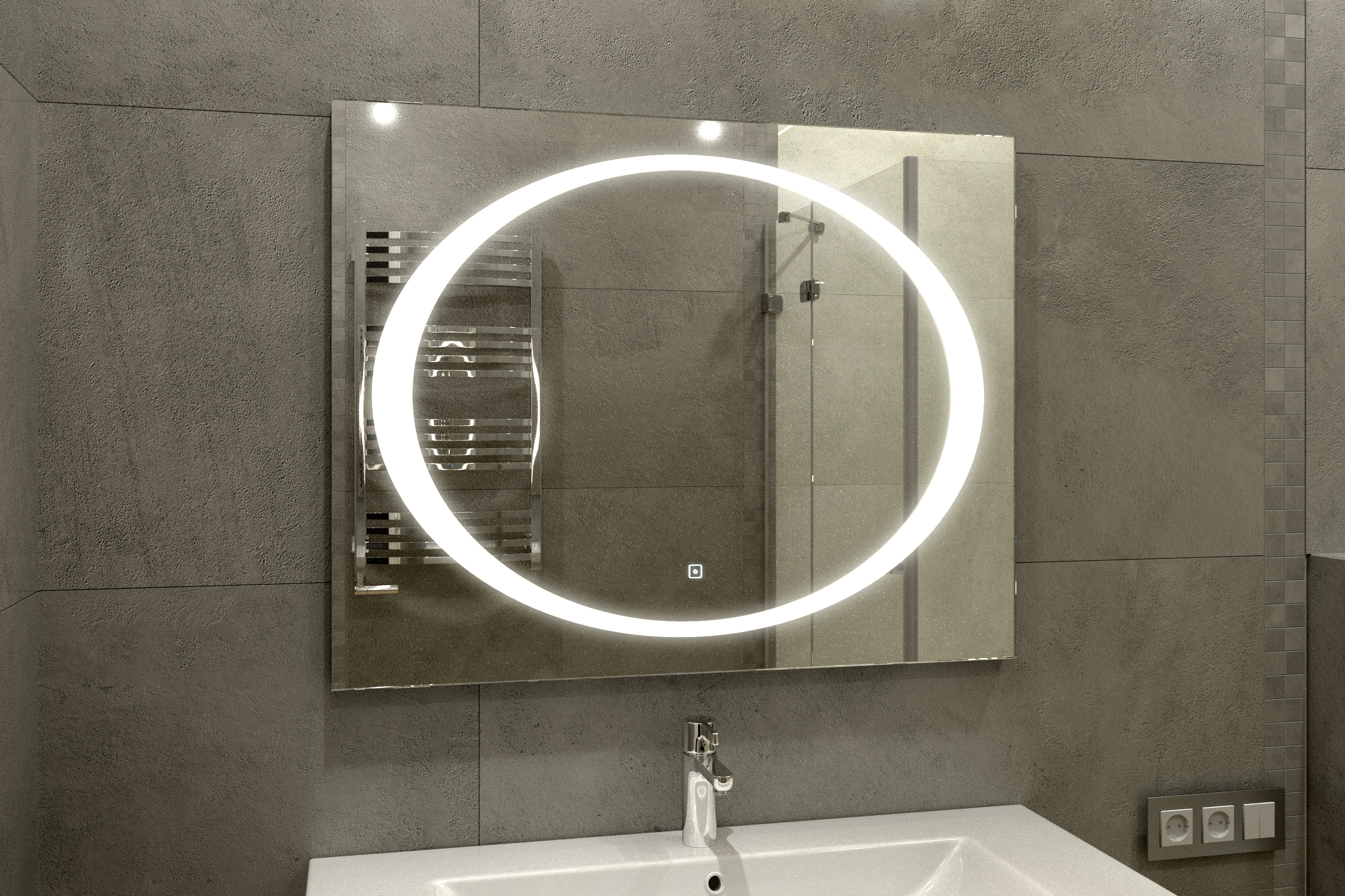 Зеркало Континент Galaxy LED 100х80 с подсветкой, с сенсорным выключателем, Белый / зеркало, Galaxy LED ЗЛП28
Зеркало Континент Galaxy LED 100х80 с подсветкой, с сенсорным выключателем, Белый / зеркало, Galaxy LED ЗЛП28