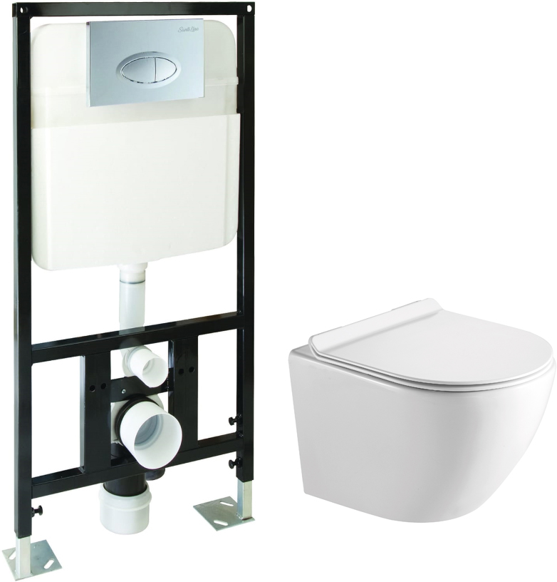 Комплект SantiLine SL-5005+SL-01 унитаз подвесной, безободковый, сиденье микролифт + инсталляция с кнопкой, Белый
Комплект SantiLine SL-5005+SL-01 унитаз подвесной, безободковый, сиденье микролифт + инсталляция с кнопкой, Белый