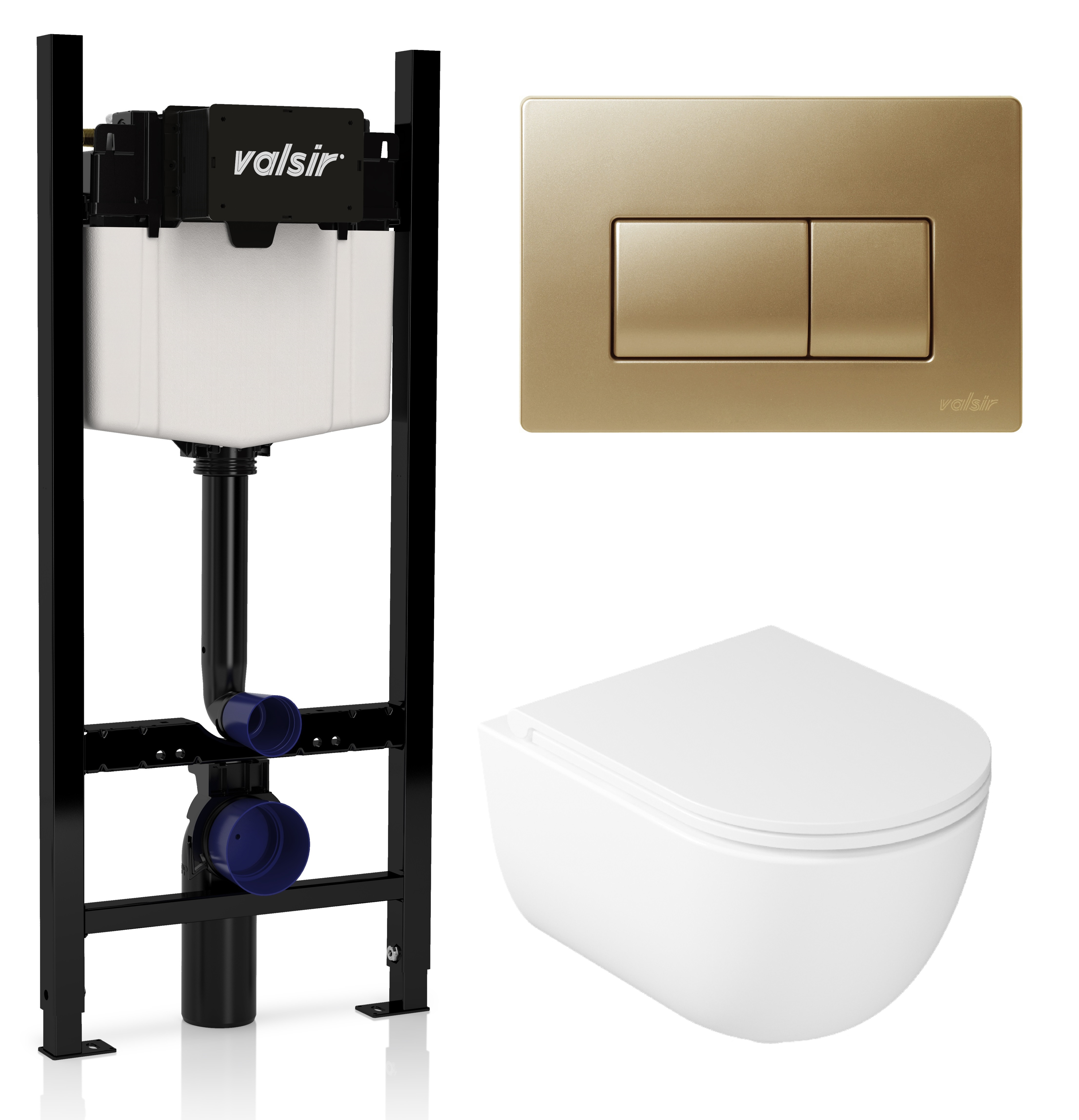 Комплект унитаз с инсталляцией Valsir KIT VSMG 7334 Slim P1 + сиденье + кнопка смыва золото матовое, Белый, KIT VSMG 7334 Slim P1
Комплект унитаз с инсталляцией Valsir KIT VSMG 7334 Slim P1 + сиденье + кнопка смыва золото матовое, Белый, KIT VSMG 7334 Slim P1