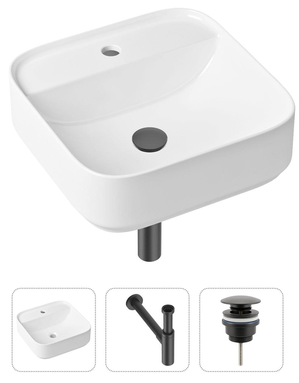 Комплект 3 в 1 Lavinia Boho Bathroom Sink 21520308: накладная фарфоровая раковина 42 см, металлический сифон, донный клапан, Белый, 21520308
Комплект 3 в 1 Lavinia Boho Bathroom Sink 21520308: накладная фарфоровая раковина 42 см, металлический сифон, донный клапан, Белый, 21520308