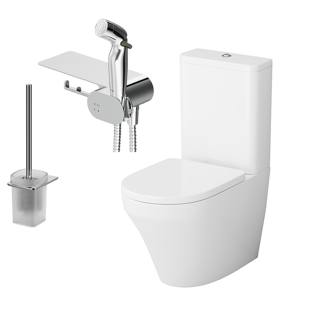 Унитаз-компакт Am.Pm Inspire V2.0 CK50C1704W с микролифтом, с гигиеническим душем и ершиком, Белый, CK50C1704W
Унитаз-компакт Am.Pm Inspire V2.0 CK50C1704W с микролифтом, с гигиеническим душем и ершиком, Белый, CK50C1704W