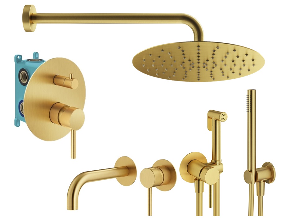 Душевой комплект Plumberia Selection Ixo KITZXO18OB210 золото брашированное, Золотой, KITZXO18OB210
Душевой комплект Plumberia Selection Ixo KITZXO18OB210 золото брашированное, Золотой, KITZXO18OB210