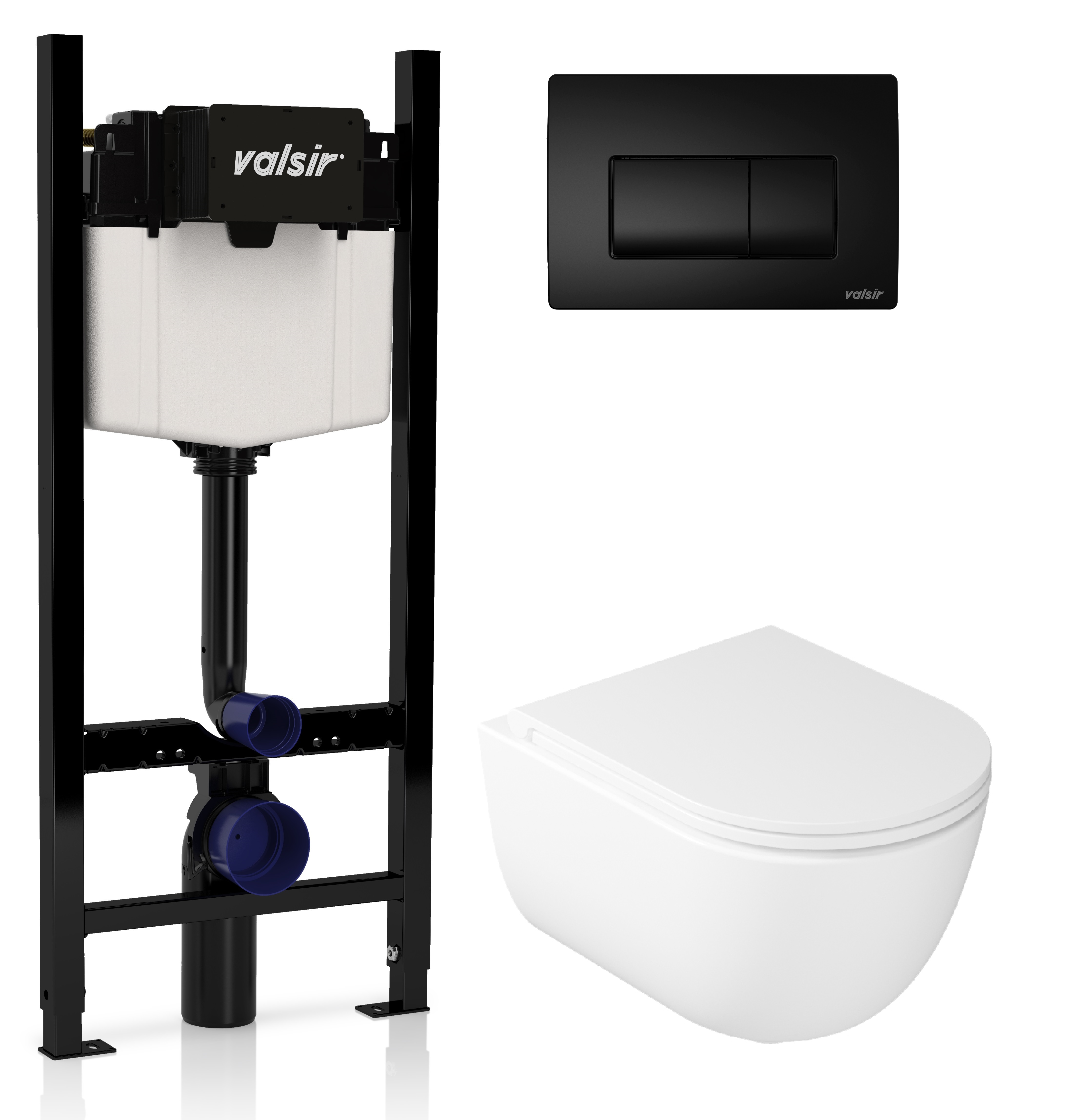 Комплект унитаз с инсталляцией Valsir KIT VSBM 7334 Std P1 + сиденье + кнопка смыва черная матовая, Белый, KIT VSBM 7334 Std P1
Комплект унитаз с инсталляцией Valsir KIT VSBM 7334 Std P1 + сиденье + кнопка смыва черная матовая, Белый, KIT VSBM 7334 Std P1