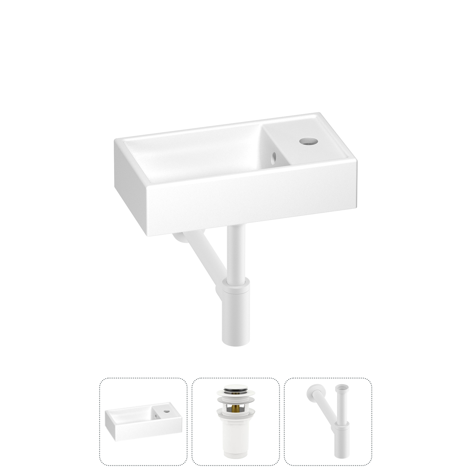 Раковина Wellsee WC Area 202010462 40х22 с донным клапаном и сифоном (цвет набора матовый белый), 202010462
Раковина Wellsee WC Area 202010462 40х22 с донным клапаном и сифоном (цвет набора матовый белый), 202010462