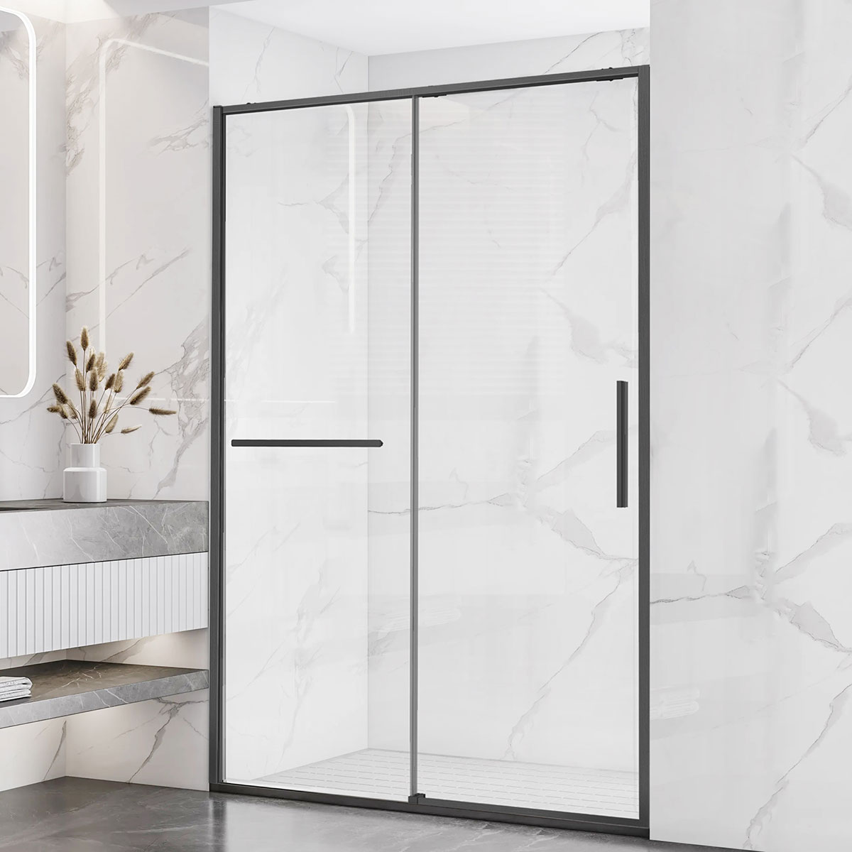 Душевая дверь в нишу Vincea Slim Soft VDS-1SS120CLGM стекло прозрачное, профиль вороненый, VDS-1SS120CLGM
Душевая дверь в нишу Vincea Slim Soft VDS-1SS120CLGM стекло прозрачное, профиль вороненый, VDS-1SS120CLGM