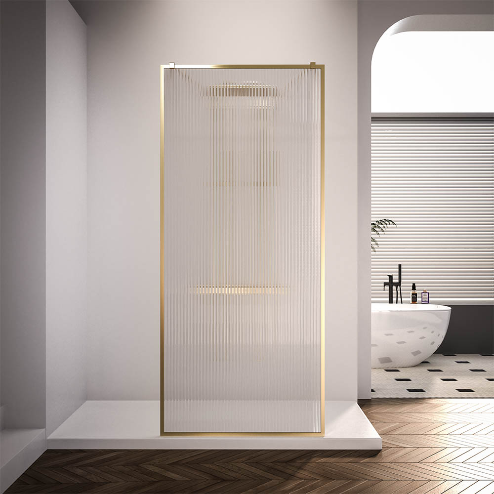 Душевая перегородка Veconi Korato KR-90GF 110x200 см, профиль брашированное золото, стекло рифленое осветлённое, KR90GF-110-08-C4
Душевая перегородка Veconi Korato KR-90GF 110x200 см, профиль брашированное золото, стекло рифленое осветлённое, KR90GF-110-08-C4