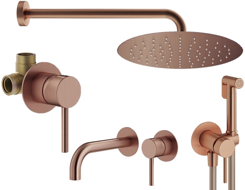 Душевой комплект Plumberia Selection Ixo KITZXO01RS210 медь брашированная, KITZXO01RS210
Душевой комплект Plumberia Selection Ixo KITZXO01RS210 медь брашированная, KITZXO01RS210