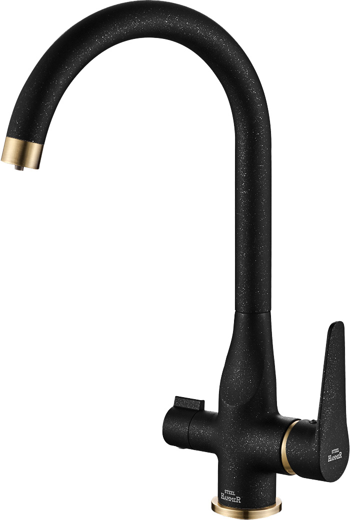 Смеситель для кухонной мойки Steel Hammer SH 910 Black Br, Черный/бронза, SH 910 Black Br
Смеситель для кухонной мойки Steel Hammer SH 910 Black Br, Черный/бронза, SH 910 Black Br
