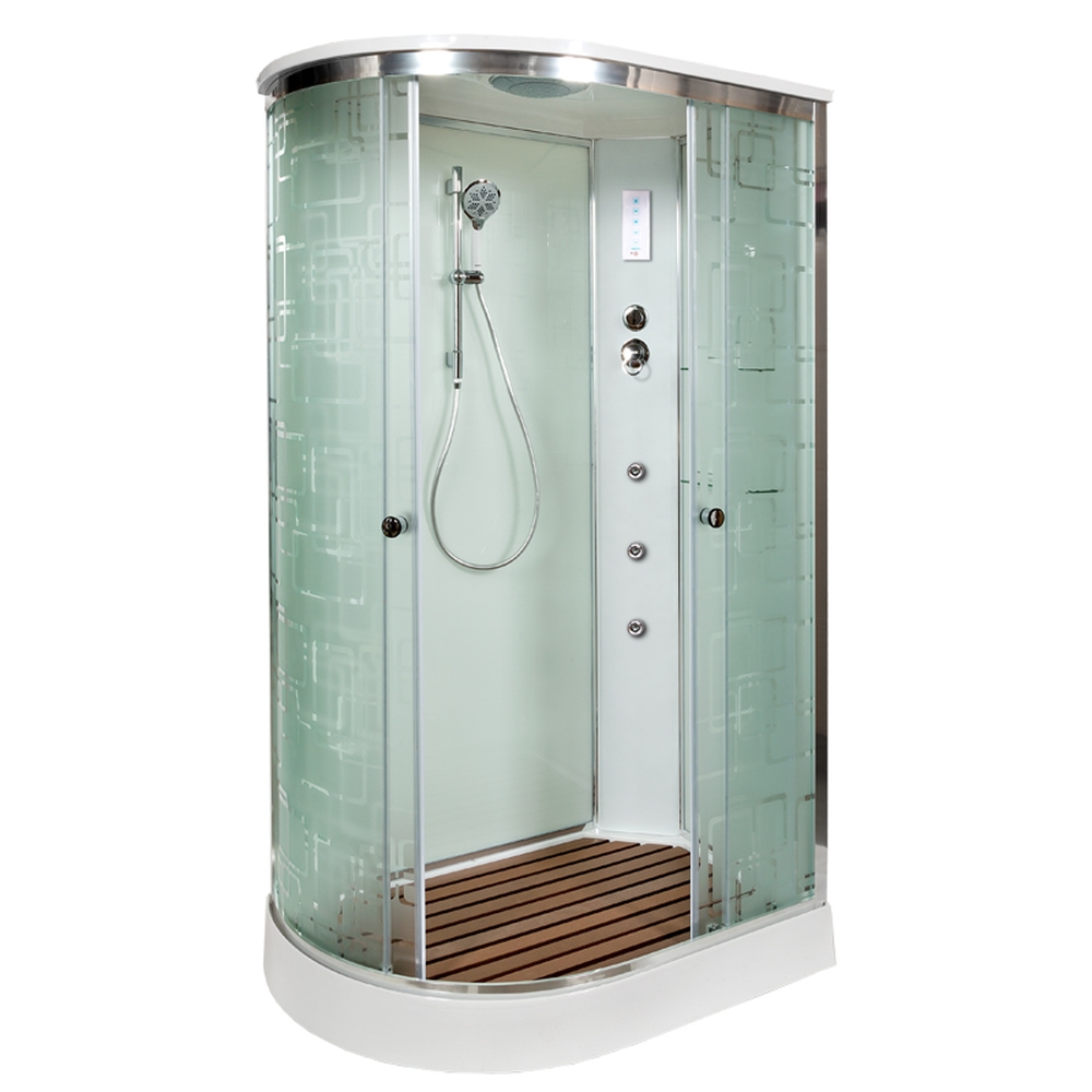 Душевая кабина DTO EM1511RGM+EL 110х80х220 см, стекло с узором, профиль глянцевый хром, EM1511RGM+EL
Душевая кабина DTO EM1511RGM+EL 110х80х220 см, стекло с узором, профиль глянцевый хром, EM1511RGM+EL
