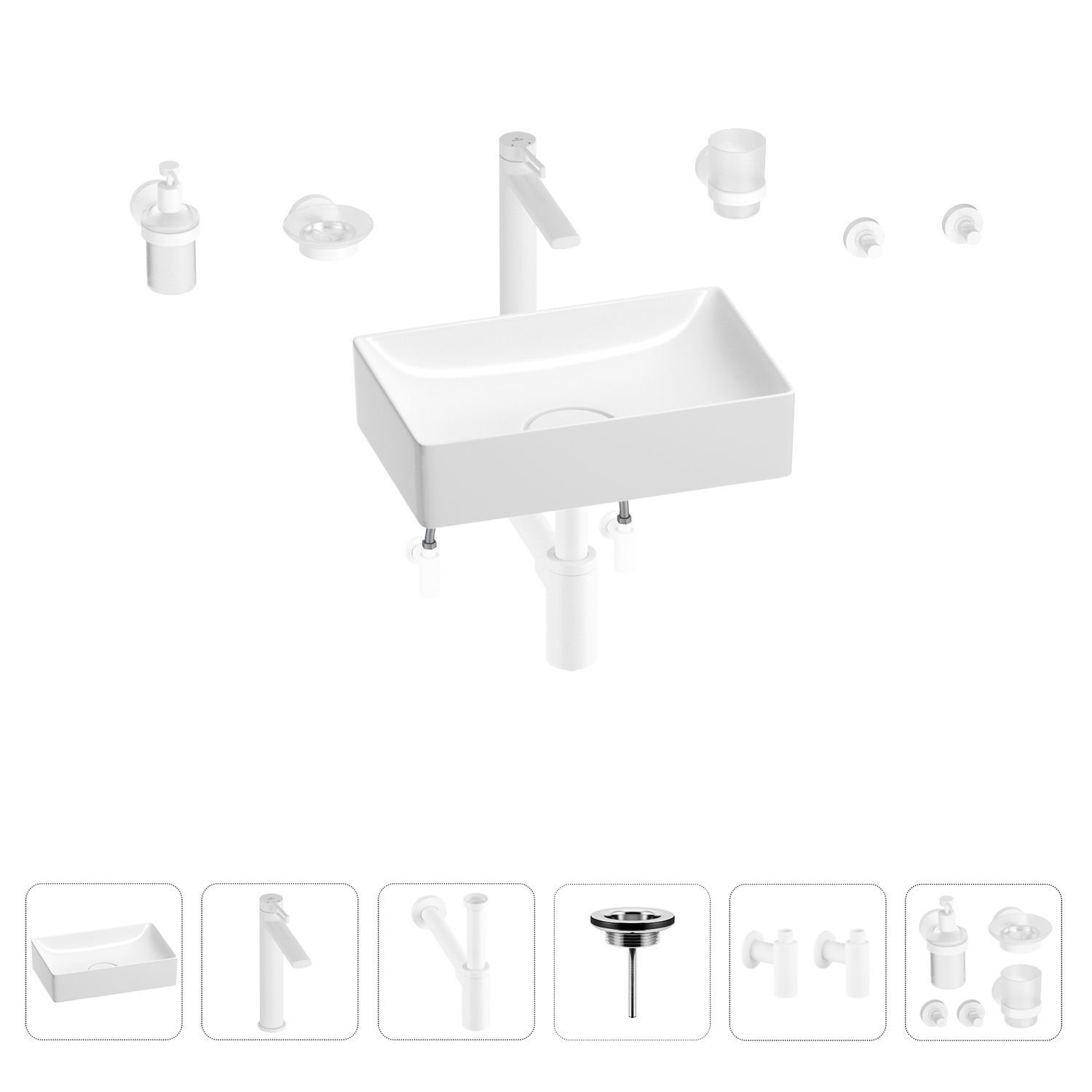 Раковина для ванной Wellsee Pure BY Wellsee 201006280 в наборе 9 в 1, Белый, 201006280
Раковина для ванной Wellsee Pure BY Wellsee 201006280 в наборе 9 в 1, Белый, 201006280