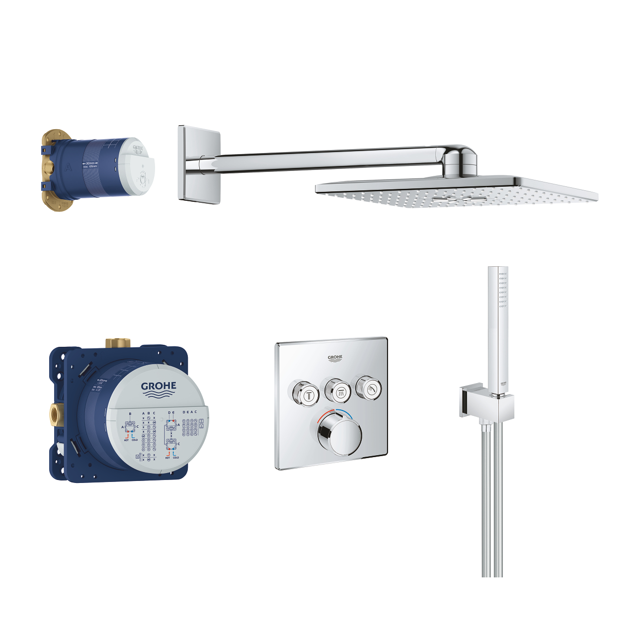 Душевая система Grohe SmartControl 34712000 скрытого монтажа, Хром, SmartControl 34712000
Душевая система Grohe SmartControl 34712000 скрытого монтажа, Хром, SmartControl 34712000