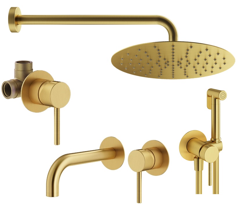 Душевой комплект Plumberia Selection Ixo KITZXO01OB210 золото брашированное, Золотой, KITZXO01OB210
Душевой комплект Plumberia Selection Ixo KITZXO01OB210 золото брашированное, Золотой, KITZXO01OB210