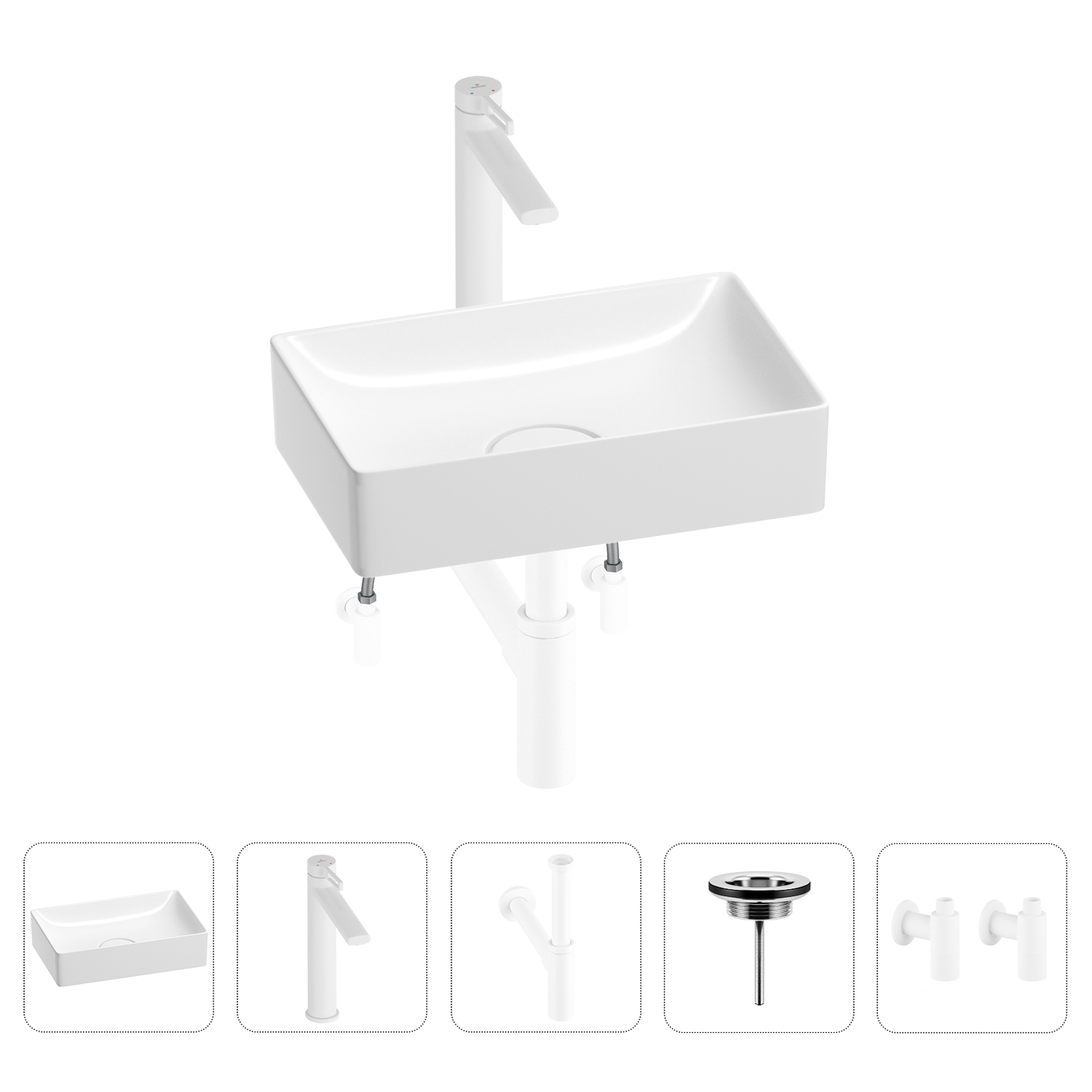 Раковина для ванной Wellsee Pure BY Wellsee 201004370 в наборе 5 в 1, Белый, 201004370
Раковина для ванной Wellsee Pure BY Wellsee 201004370 в наборе 5 в 1, Белый, 201004370