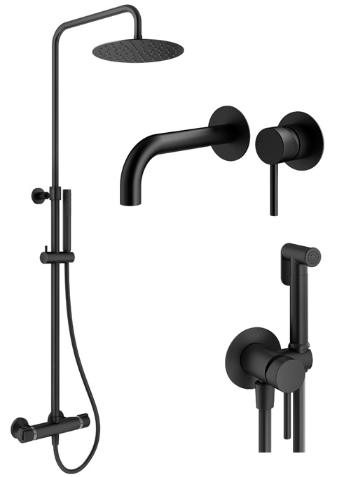 Душевой комплект Plumberia Selection Ixo KITZXO6302NO210 черный матовый, KITZXO6302NO210
Душевой комплект Plumberia Selection Ixo KITZXO6302NO210 черный матовый, KITZXO6302NO210
