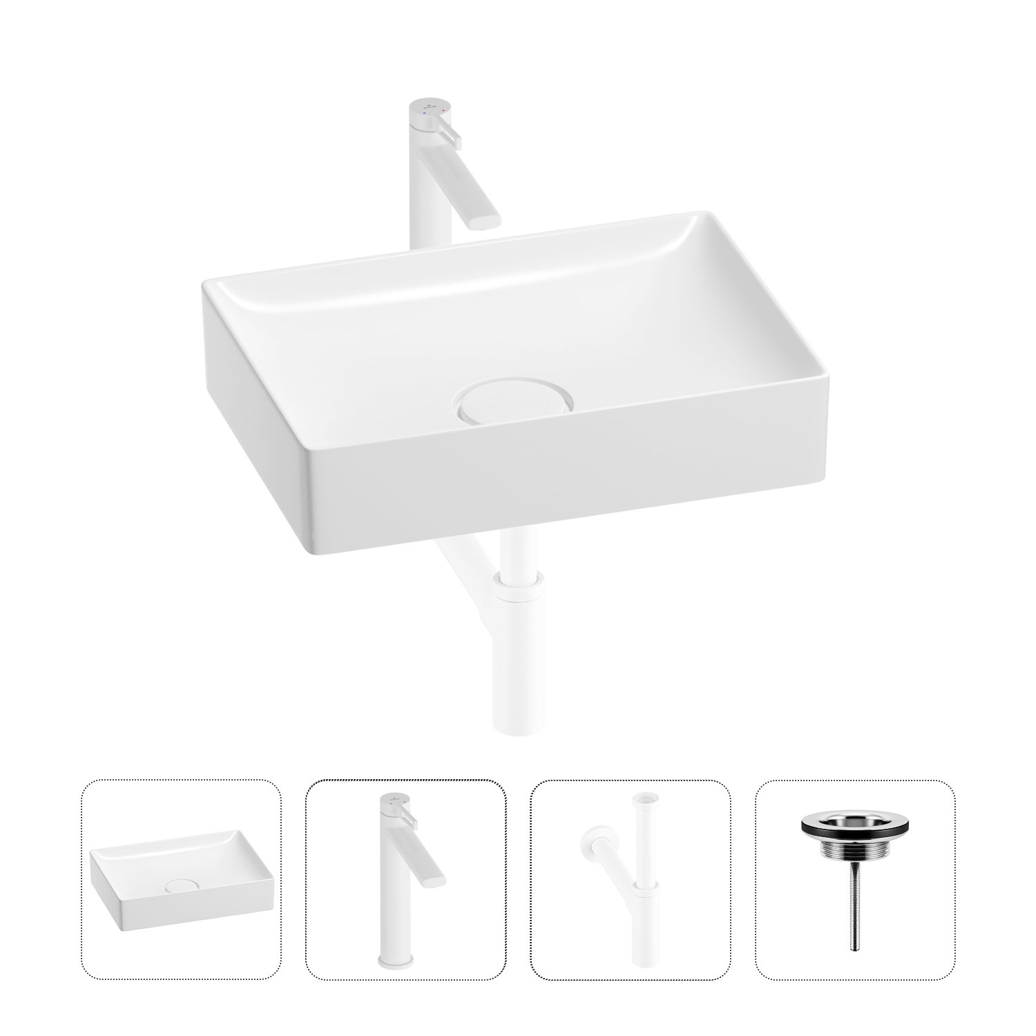 Раковина для ванной Wellsee Pure BY Wellsee 201002670 в наборе 4 в 1, Белый, 201002670
Раковина для ванной Wellsee Pure BY Wellsee 201002670 в наборе 4 в 1, Белый, 201002670