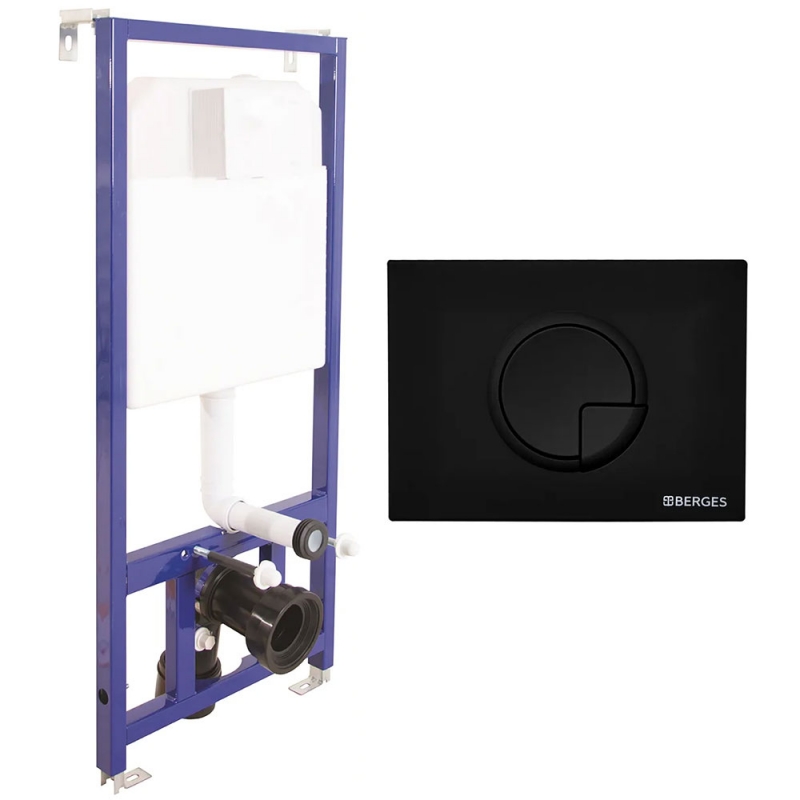 Инсталляция для унитазов Berges Wasserhaus Novum 040225 с кнопкой смыва R5 черная Soft Touch, Черный, Novum R5
Инсталляция для унитазов Berges Wasserhaus Novum 040225 с кнопкой смыва R5 черная Soft Touch, Черный, Novum R5