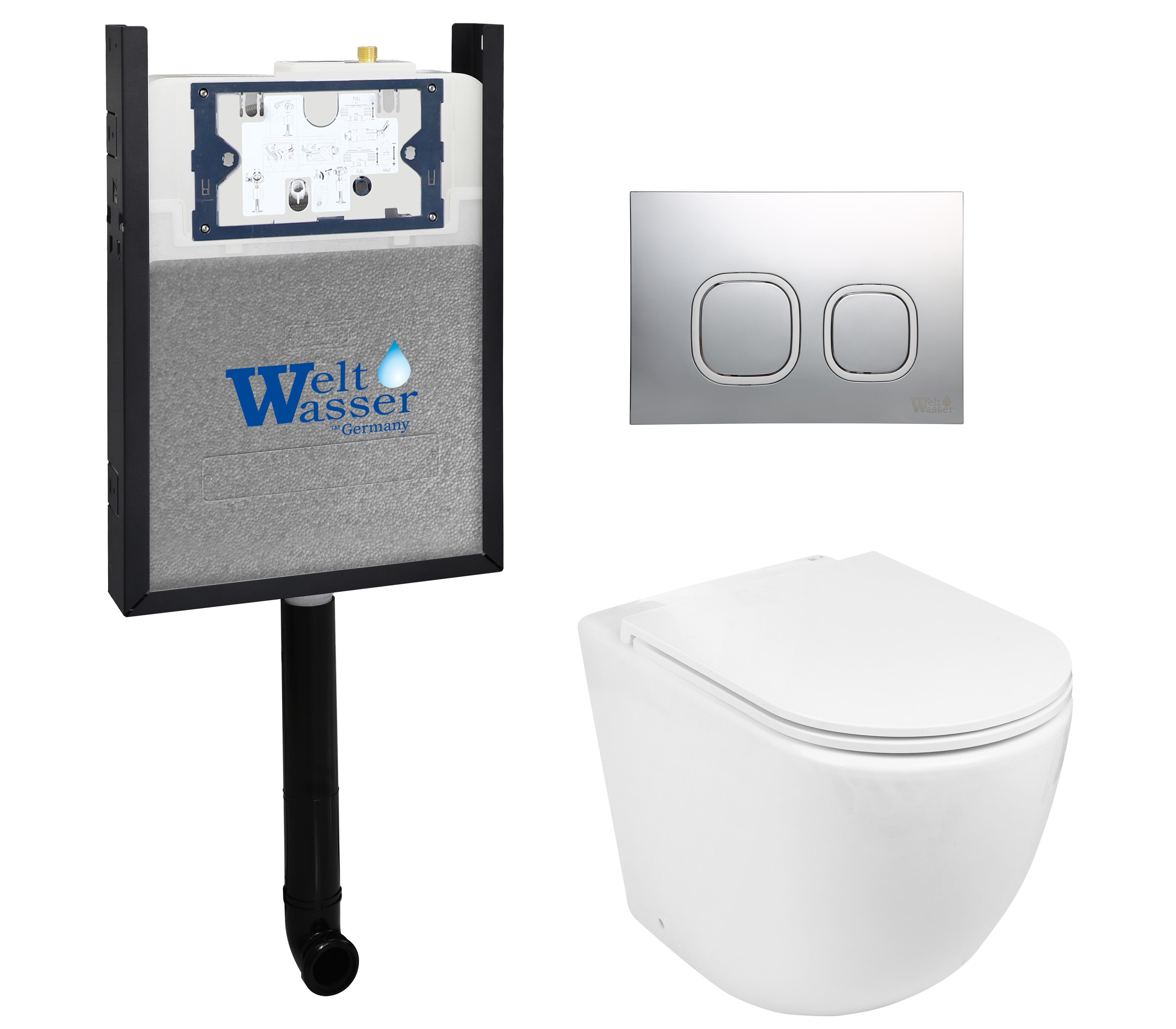 Комплект WeltWasser 10000011791 унитаз SK Merzbach 002 GL-WT + инсталляция AMBERG 404 + кнопка AMBERG RD-CR, Белый глянцевый, 10000011791
Комплект WeltWasser 10000011791 унитаз SK Merzbach 002 GL-WT + инсталляция AMBERG 404 + кнопка AMBERG RD-CR, Белый глянцевый, 10000011791