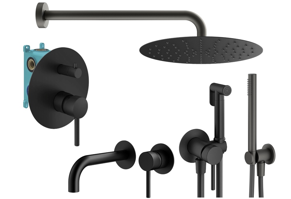 Душевой комплект Plumberia Selection Ixo KITZXO18NO210 черный матовый, KITZXO18NO210
Душевой комплект Plumberia Selection Ixo KITZXO18NO210 черный матовый, KITZXO18NO210