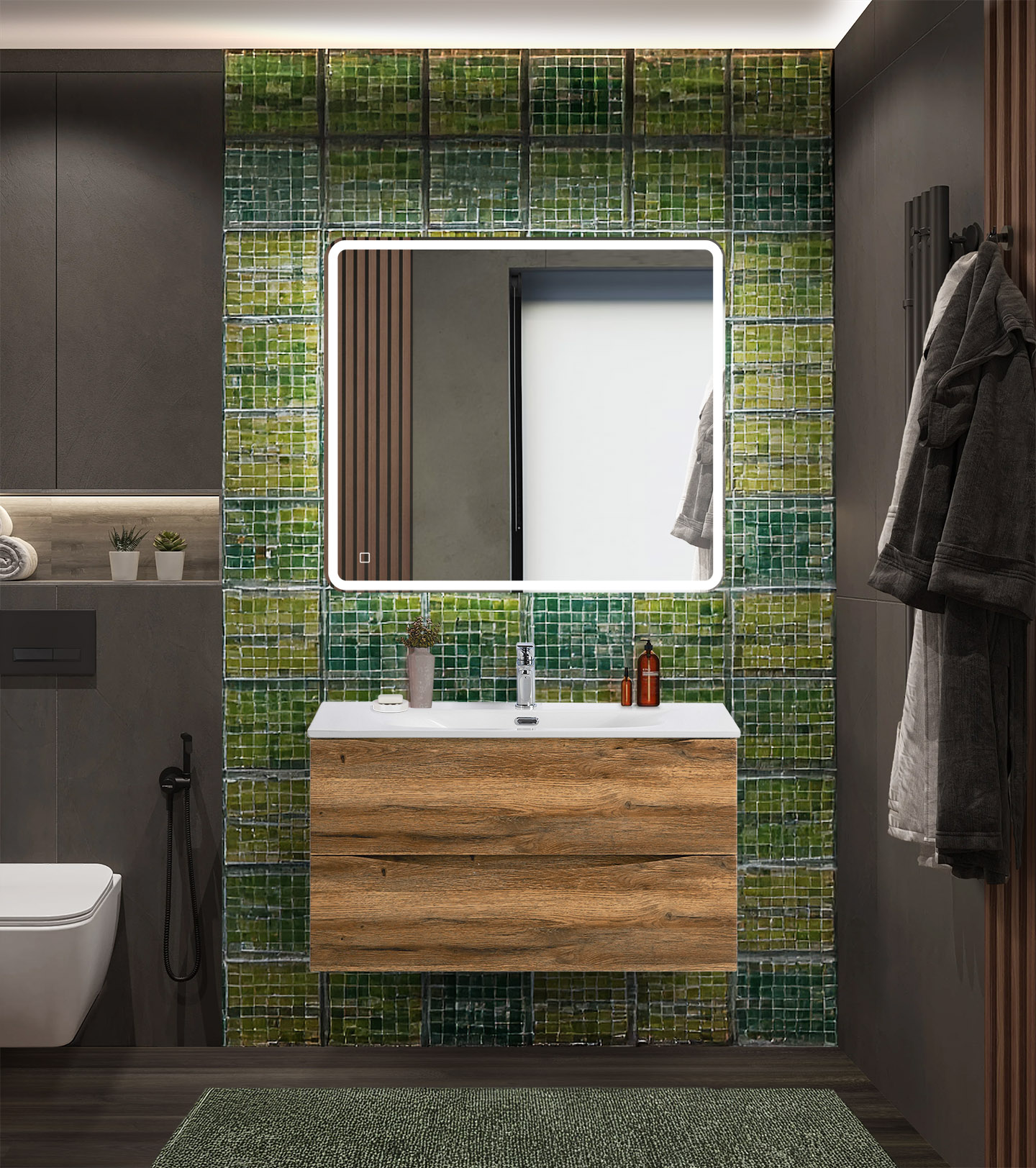 Мебель для ванной BelBagno Marino-Cer-N 90 подвесная, 2 ящика, Rovere Rustico, Дерево, MARINO-CER-N-900-2C-SO-RR-P
Мебель для ванной BelBagno Marino-Cer-N 90 подвесная, 2 ящика, Rovere Rustico, Дерево, MARINO-CER-N-900-2C-SO-RR-P