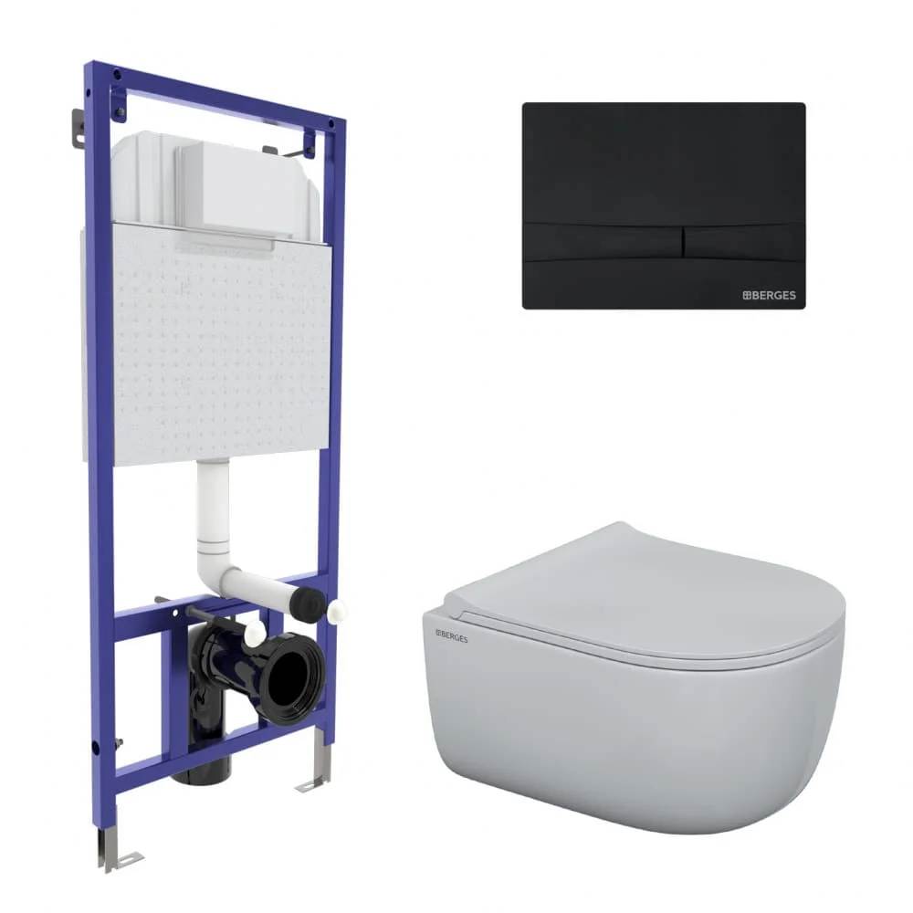 Комплект Berges Wasserhaus 047255 инсталляция Novum 525 + унитаз Ego Rimless + кнопка F5 черная, Белый, 047255
Комплект Berges Wasserhaus 047255 инсталляция Novum 525 + унитаз Ego Rimless + кнопка F5 черная, Белый, 047255