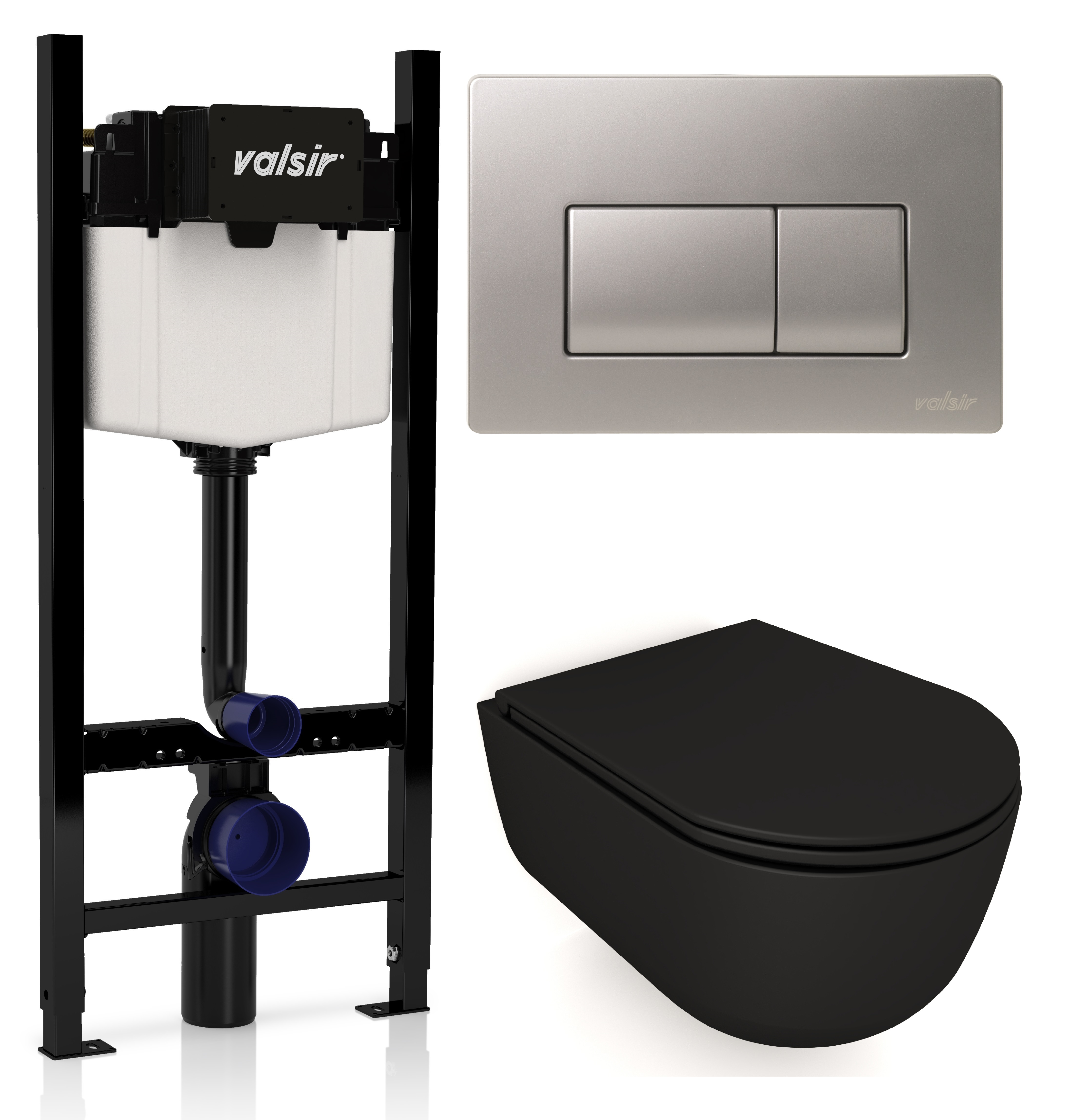 Комплект унитаз с инсталляцией Valsir KIT VSCrM 7334NEMT Slim P1 + сиденье + кнопка хром матовый, Черный матовый, KIT VSCrM 7334NEMT Slim P1
Комплект унитаз с инсталляцией Valsir KIT VSCrM 7334NEMT Slim P1 + сиденье + кнопка хром матовый, Черный матовый, KIT VSCrM 7334NEMT Slim P1