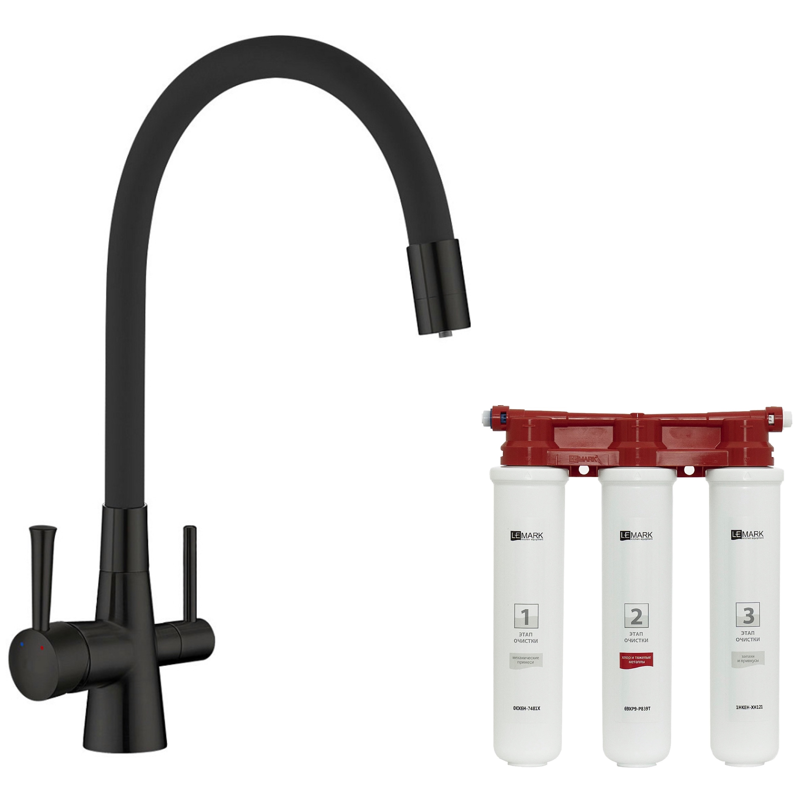 Комплект Смеситель Lemark Comfort LM3075BL для кухонной мойки + Фильтр Lemark basic для очистки воды от хлора и тяжелых металлов, Черный
Комплект Смеситель Lemark Comfort LM3075BL для кухонной мойки + Фильтр Lemark basic для очистки воды от хлора и тяжелых металлов, Черный