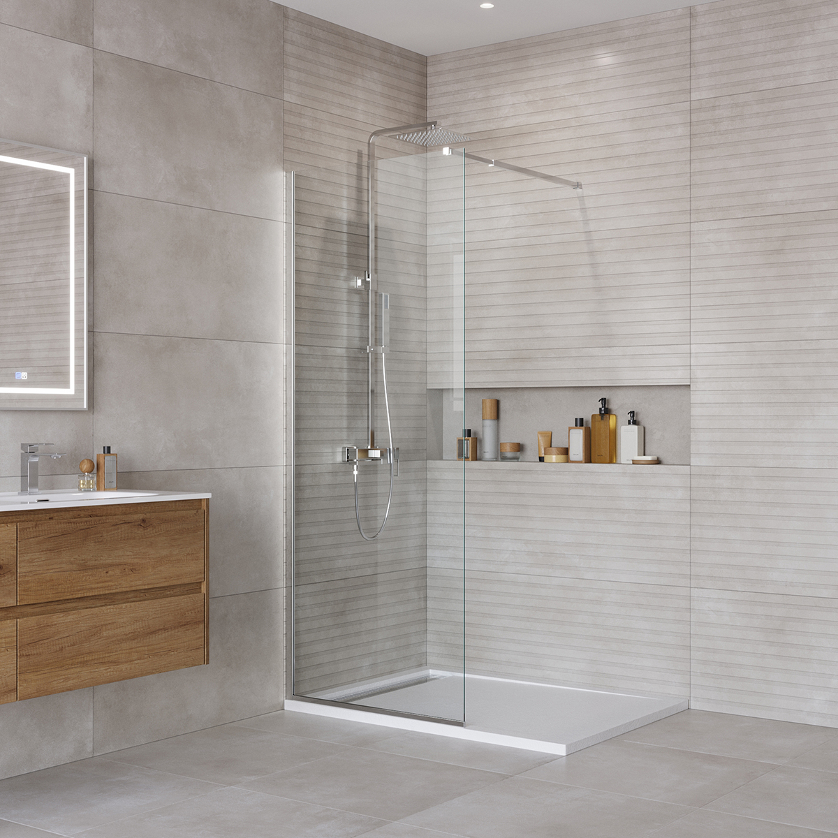 Душевая перегородка BelBagno Kraft 70х195 стекло прозрачное, профиль хром, KRAFT-L-1-70-C-Cr
Душевая перегородка BelBagno Kraft 70х195 стекло прозрачное, профиль хром, KRAFT-L-1-70-C-Cr