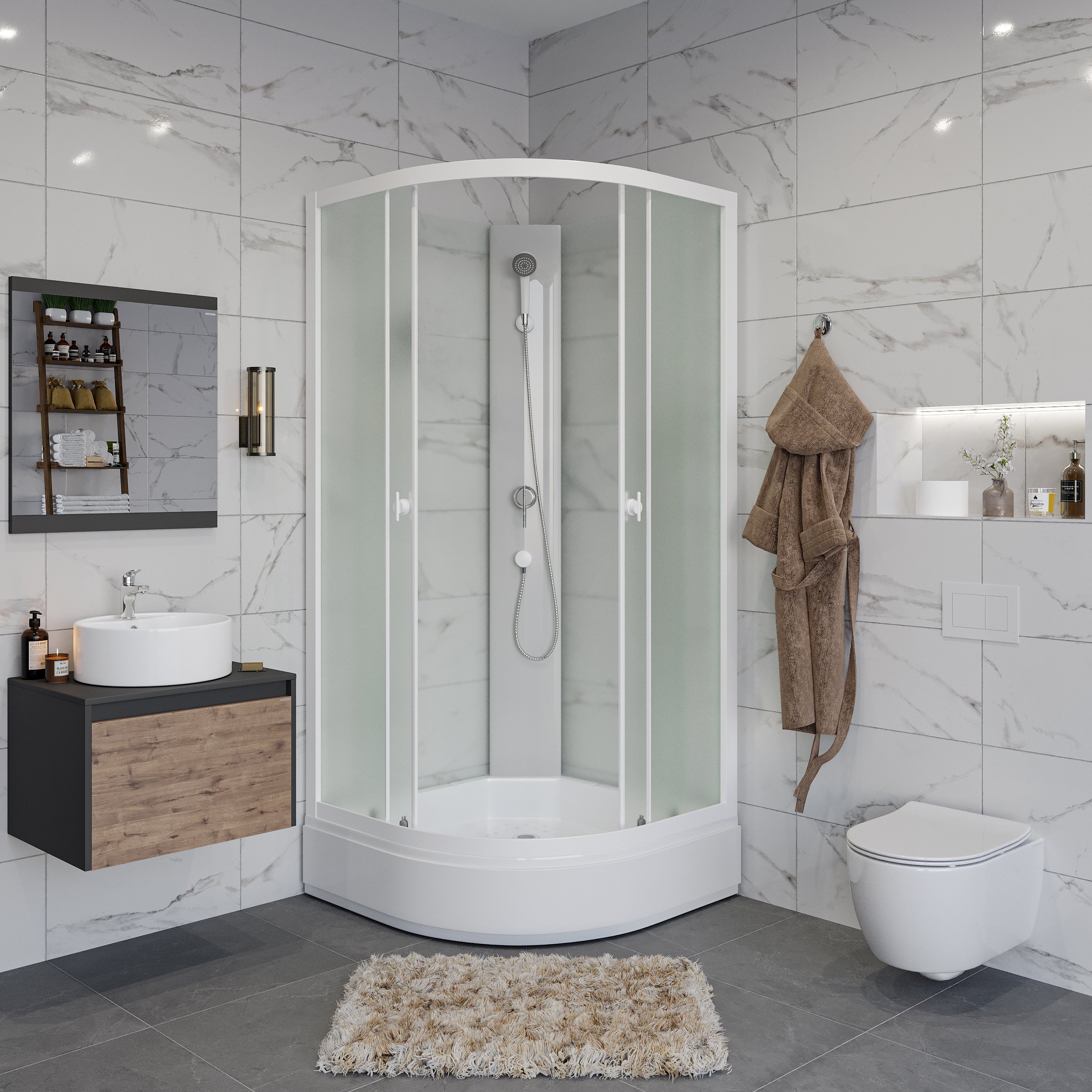 Душевая кабина Niagara Promo P90/26/MT/BK 90x90 белый профиль, стекло матовое, P90/26/MT/BK
Душевая кабина Niagara Promo P90/26/MT/BK 90x90 белый профиль, стекло матовое, P90/26/MT/BK