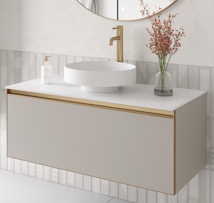 Тумба со столешницей Armadi Art Quatro 100 подвесная, cashmere/золото матовое, Серый / золото, 790-M1-100-CM-MG
Тумба со столешницей Armadi Art Quatro 100 подвесная, cashmere/золото матовое, Серый / золото, 790-M1-100-CM-MG