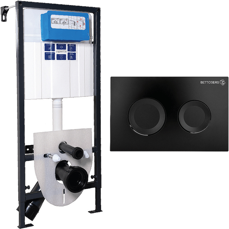 Инсталляция Bettoserb Sava Fix Slim 40006456 + клавиша Sitnica 40006467 черная, Черный / белый, 40006456
Инсталляция Bettoserb Sava Fix Slim 40006456 + клавиша Sitnica 40006467 черная, Черный / белый, 40006456