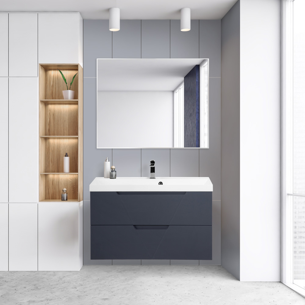 Мебель для ванной BelBagno Vittoria 90 подвесная, 2 ящика, Grigio Opaco (раковина BB900/450-LV-MR-AST), Темно-серый, VITTORIA-900-2C-SO-GO-P
Мебель для ванной BelBagno Vittoria 90 подвесная, 2 ящика, Grigio Opaco (раковина BB900/450-LV-MR-AST), Темно-серый, VITTORIA-900-2C-SO-GO-P