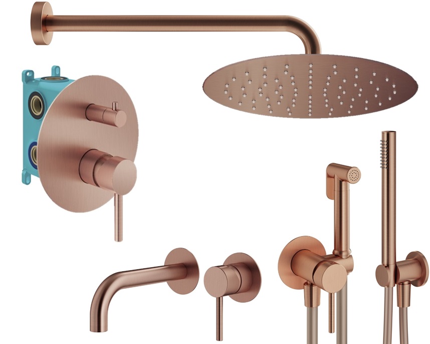 Душевой комплект Plumberia Selection Ixo KITZXO18RS210 медь брашированная, KITZXO18RS210
Душевой комплект Plumberia Selection Ixo KITZXO18RS210 медь брашированная, KITZXO18RS210