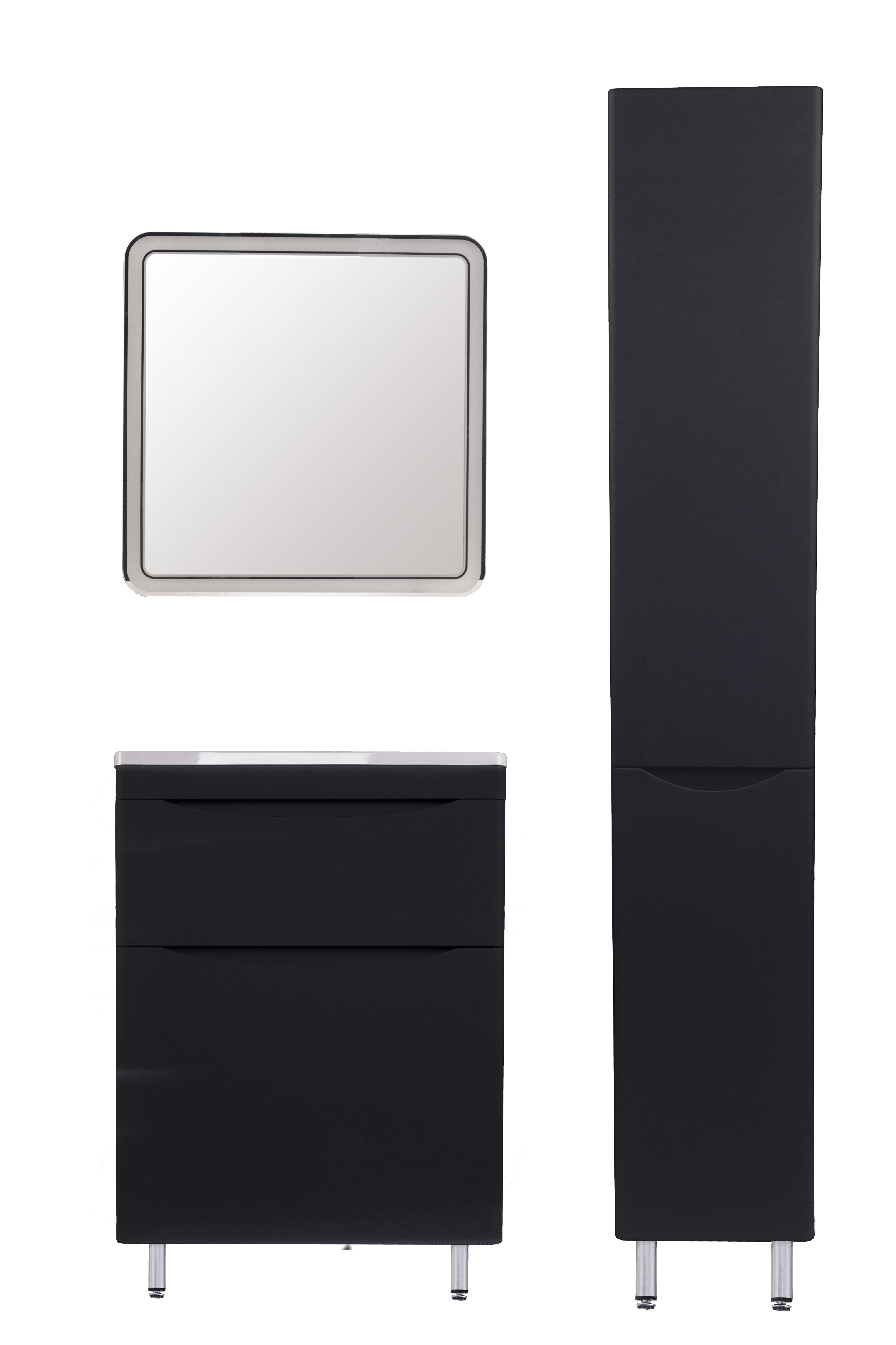 Мебель для ванной Style Line El Fante Бергамо мини 60 напольная, Люкс антискрейтч черный, Plus, Бергамо мини 60
Мебель для ванной Style Line El Fante Бергамо мини 60 напольная, Люкс антискрейтч черный, Plus, Бергамо мини 60