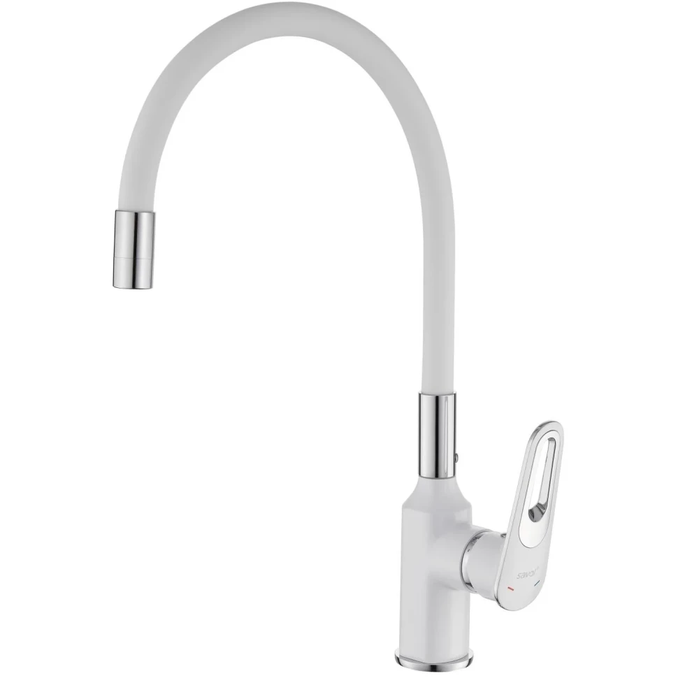 Смеситель для кухонной мойки с гибким изливом Savol S-600606AW, хром/белый, S-600606AW
Смеситель для кухонной мойки с гибким изливом Savol S-600606AW, хром/белый, S-600606AW