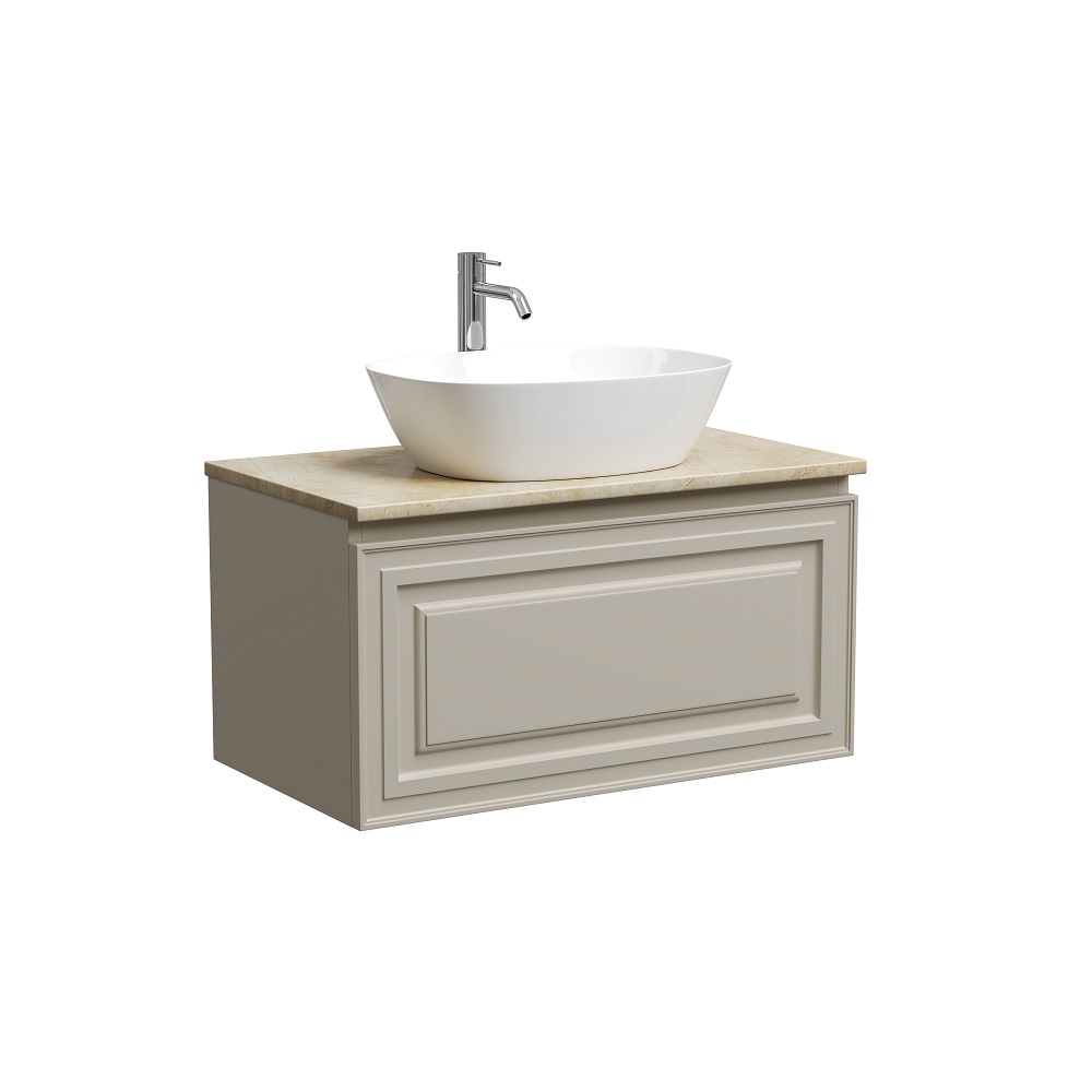 Тумба со столешницей Sancos Very 80 подвесная, столешница kreman, Beige Soft (с отверстием под смеситель), Бежевый, Very VR80CE
Тумба со столешницей Sancos Very 80 подвесная, столешница kreman, Beige Soft (с отверстием под смеситель), Бежевый, Very VR80CE