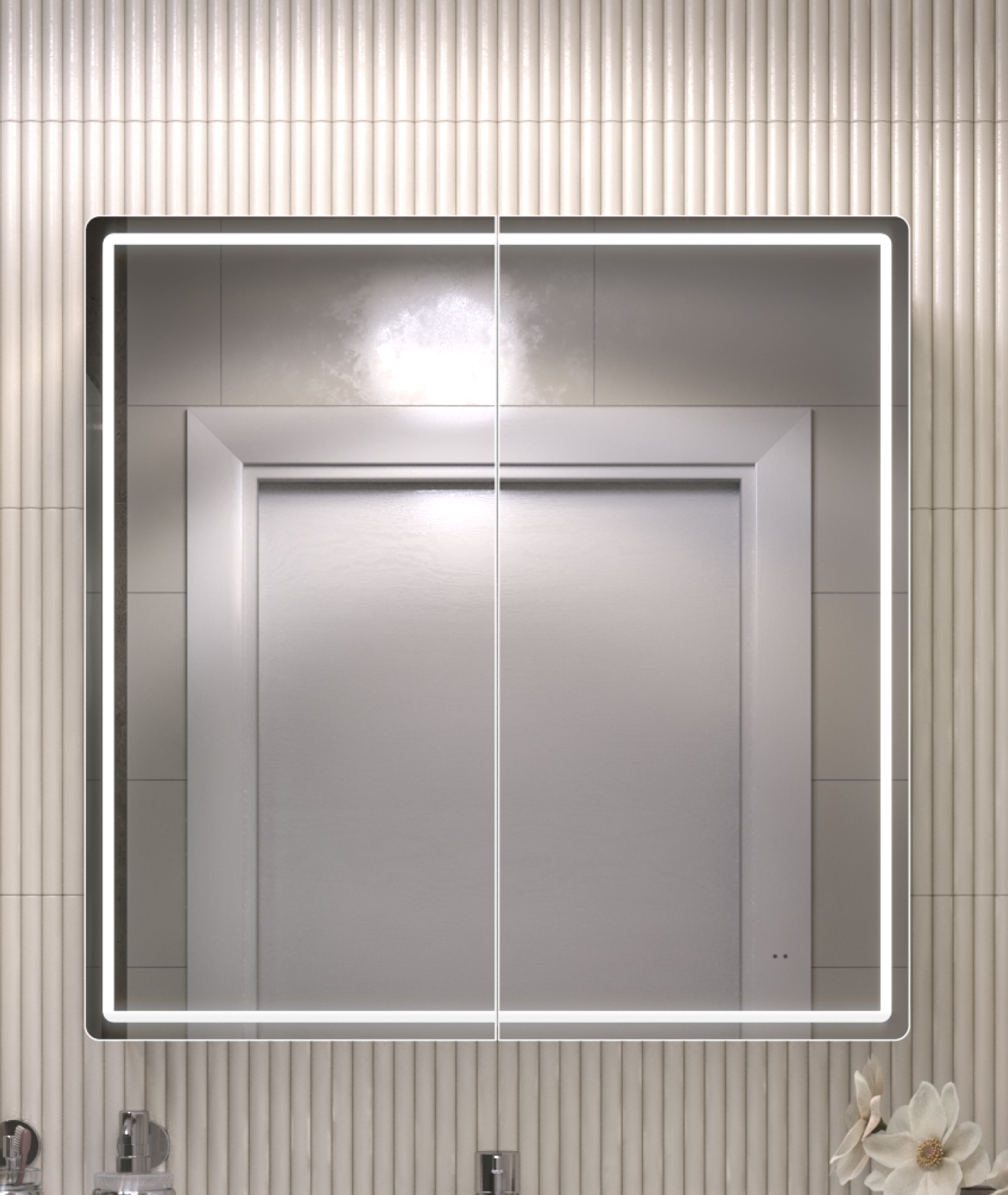 Зеркало-шкаф Vigo Geometry 80 с LED подсветкой, бесконтактное включение (на взмах), Белый матовый, Geometry 80
Зеркало-шкаф Vigo Geometry 80 с LED подсветкой, бесконтактное включение (на взмах), Белый матовый, Geometry 80