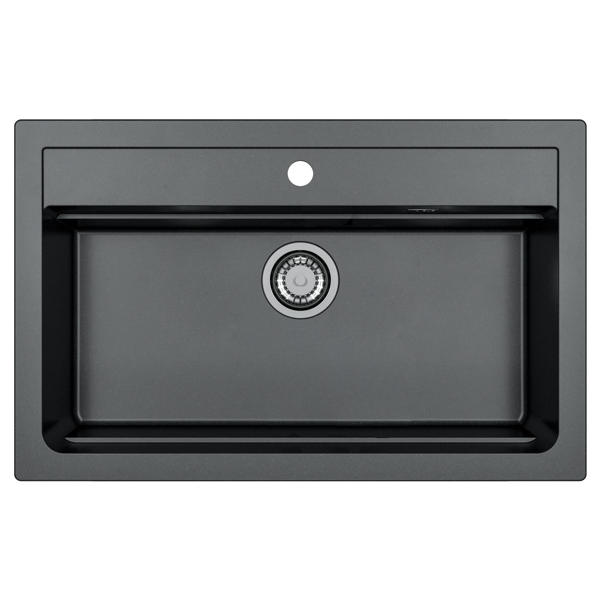 

Мойка кухонная Alveus Atrox Carbon-G91 79х50, черная, Черный, Carbon-G91
