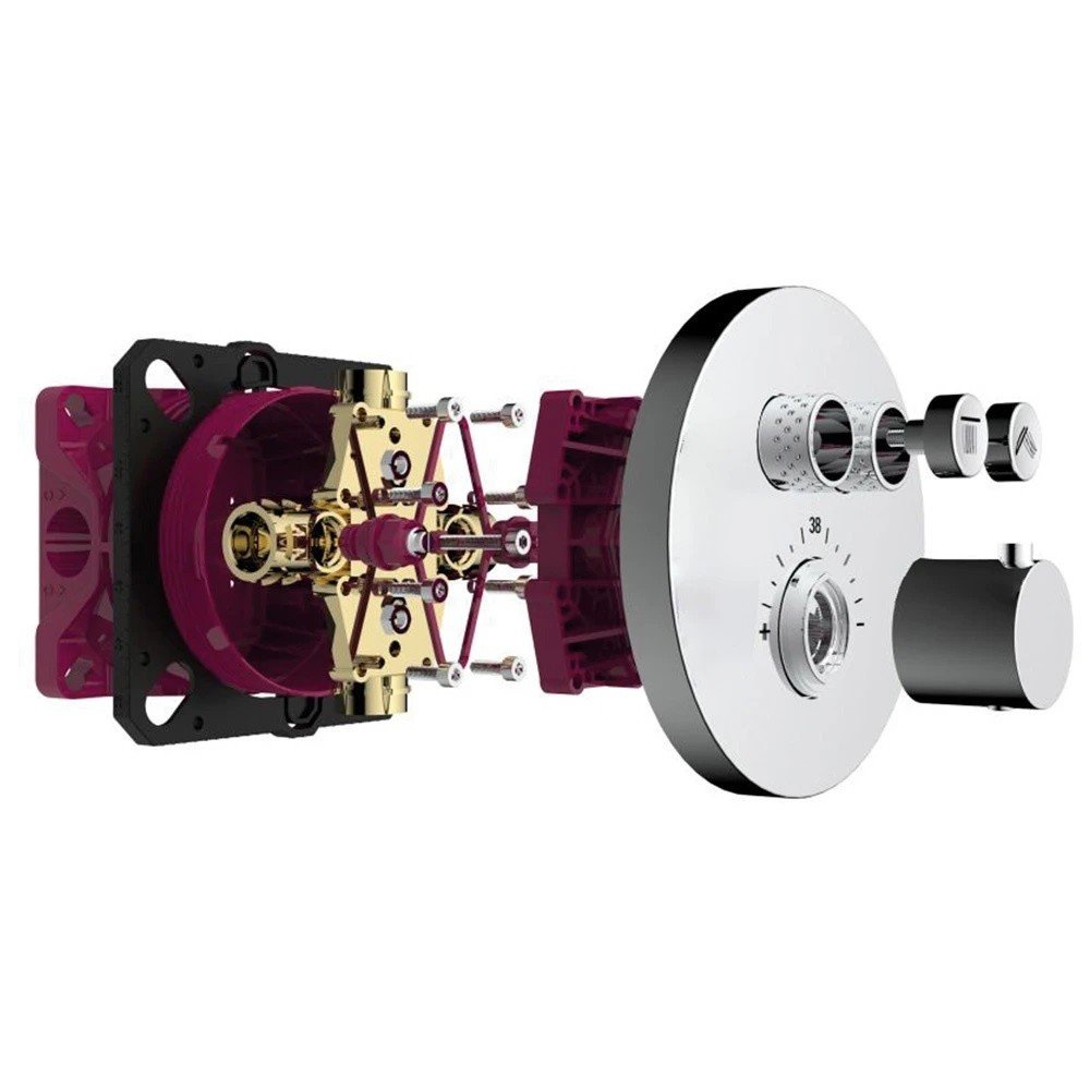 

Термостат для душа AQUAme AQM8802CR хром, AQM8802CR