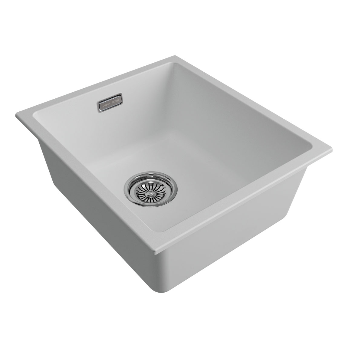 

Мойка кухонная Paulmark LUMI 41UNI LU41-WH 46х41 см, белый, LU41-WH