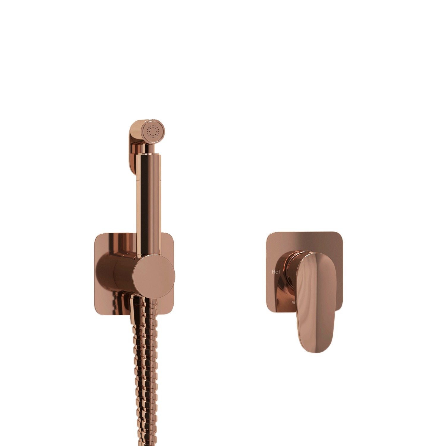 

Гигиенический душ WasserKRAFT Asphe A7751.290.292.335 со смесителем, розовое золото, A7751.290.292.335