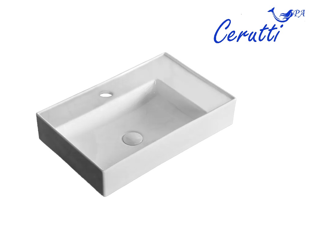 

Раковина Ceruttispa CR0017 60,5х38 накладная, белая, Белый, CR0017