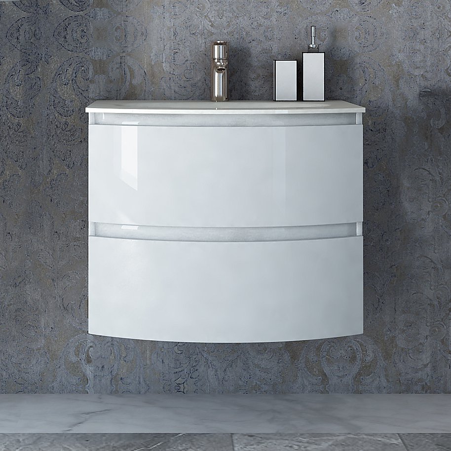 

Тумба с раковиной Cezares Vague 70 bianco lucido, Vague 70