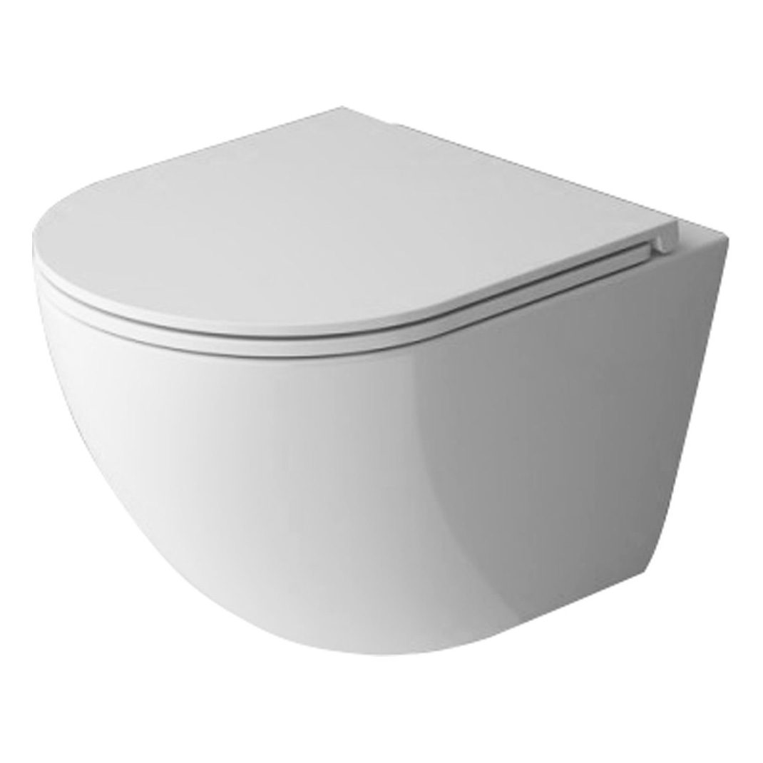 

Унитаз подвесной Esbano Gardena-49T ESUPGARD49TW безободковый, с сиденьем микролифт, белый, ESUPGARD49TW