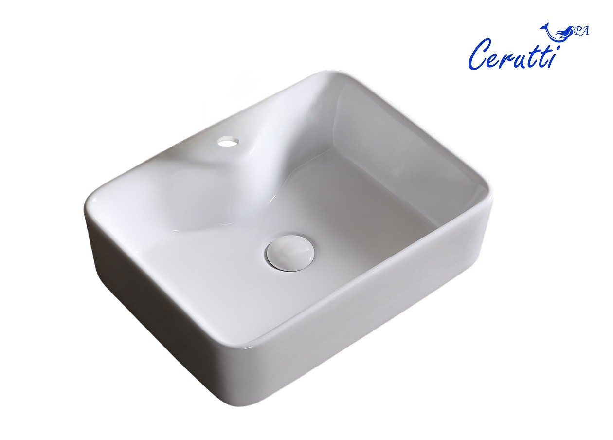 

Раковина Ceruttispa CR7051 48х37 накладная, белая, Белый, CR7051