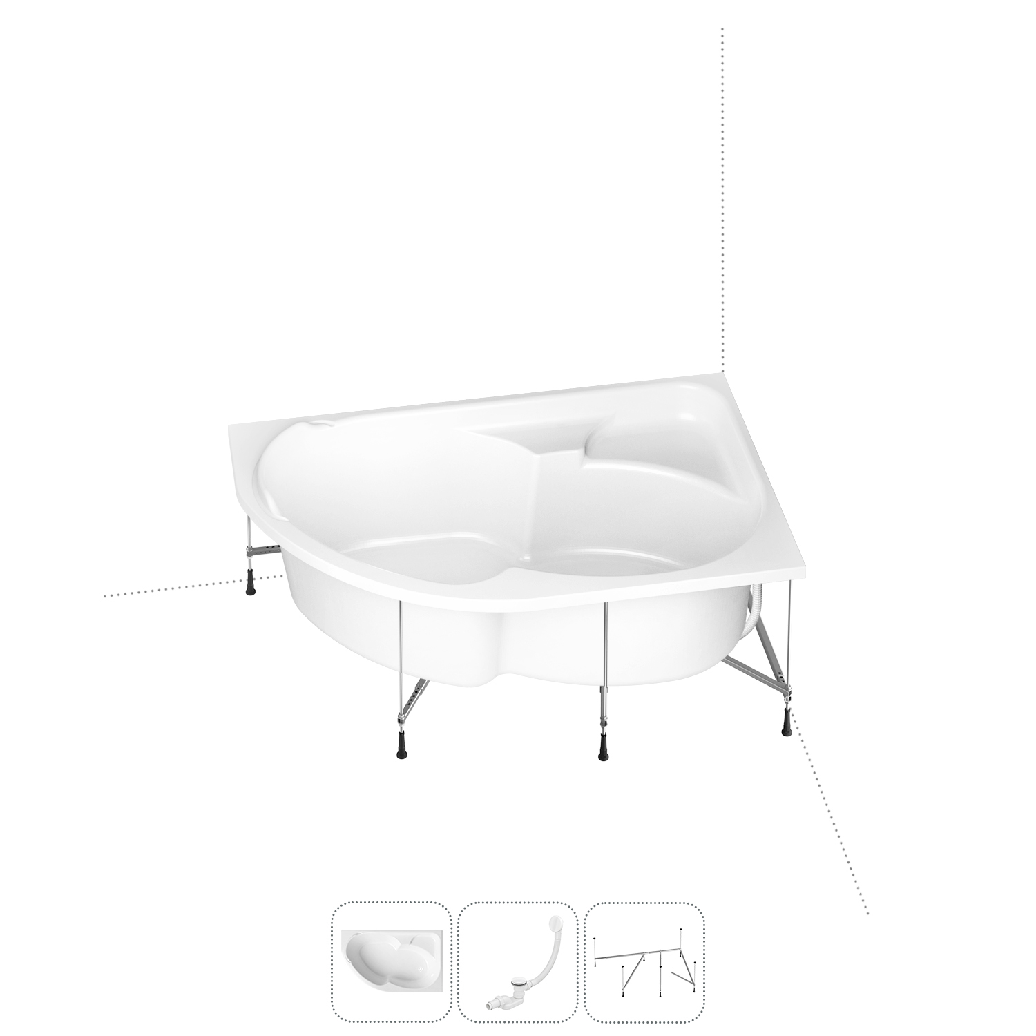 

Комплект с ванной Lavinia Boho Grance Hill 202010994, 202010994