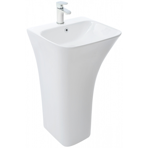 

Раковина WeltWasser SK LEERBACH 4543 GL-WT напольная 83,5x45x43,5 см, Белый, LEERBACH 4543 GL-WT