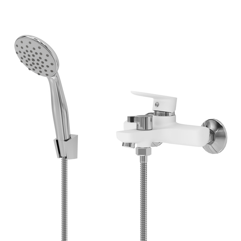 

Смеситель для ванны с душем Aringa Рейн AR02005WH белый, AR02005WH
