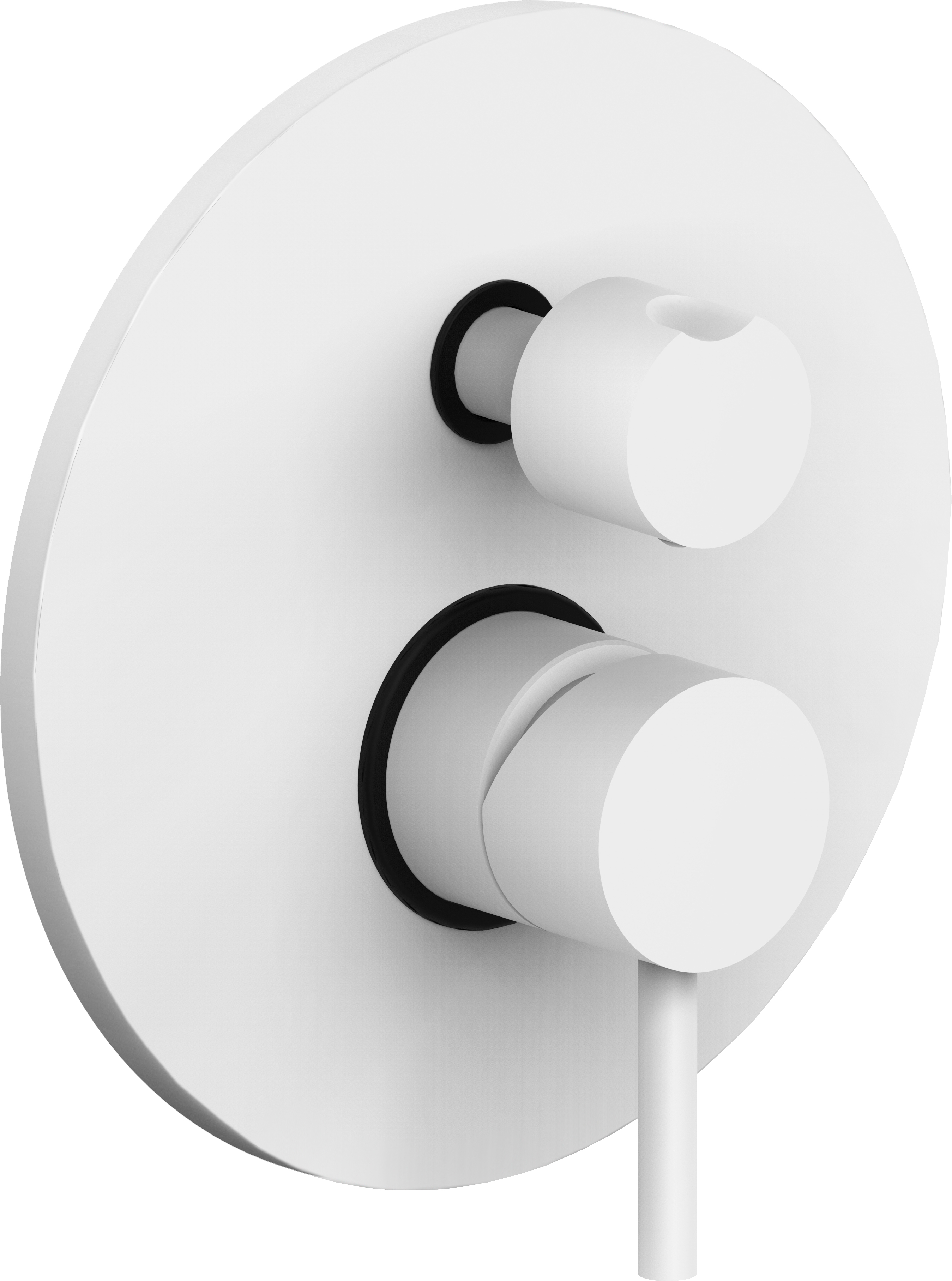 

Смеситель Paffoni Light LIG018BO для душа, с внутренней частью, белый